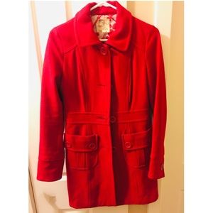 Beautiful Red Peacoat! Women’s size xtra-small!
